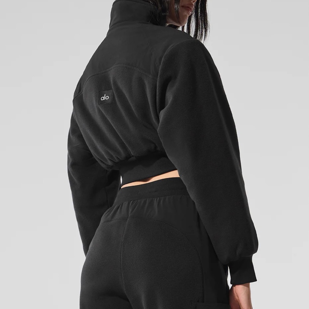 Alo Black Fleece Jacket